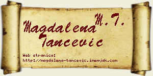 Magdalena Tančević vizit kartica
